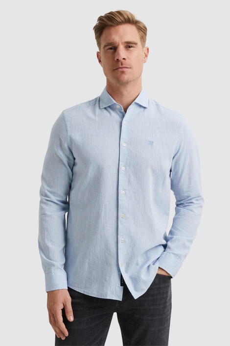 Vanguard long sleeve shirt linen cotton ble